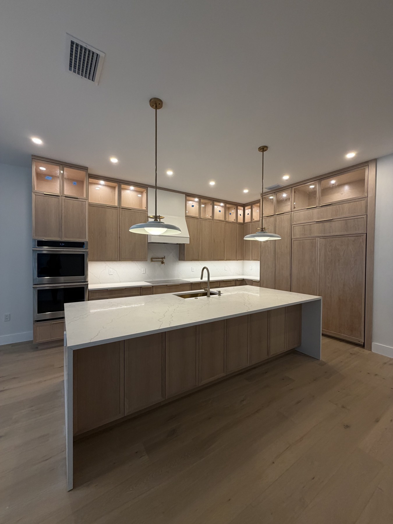 Solid Wood cabinet finish close-up