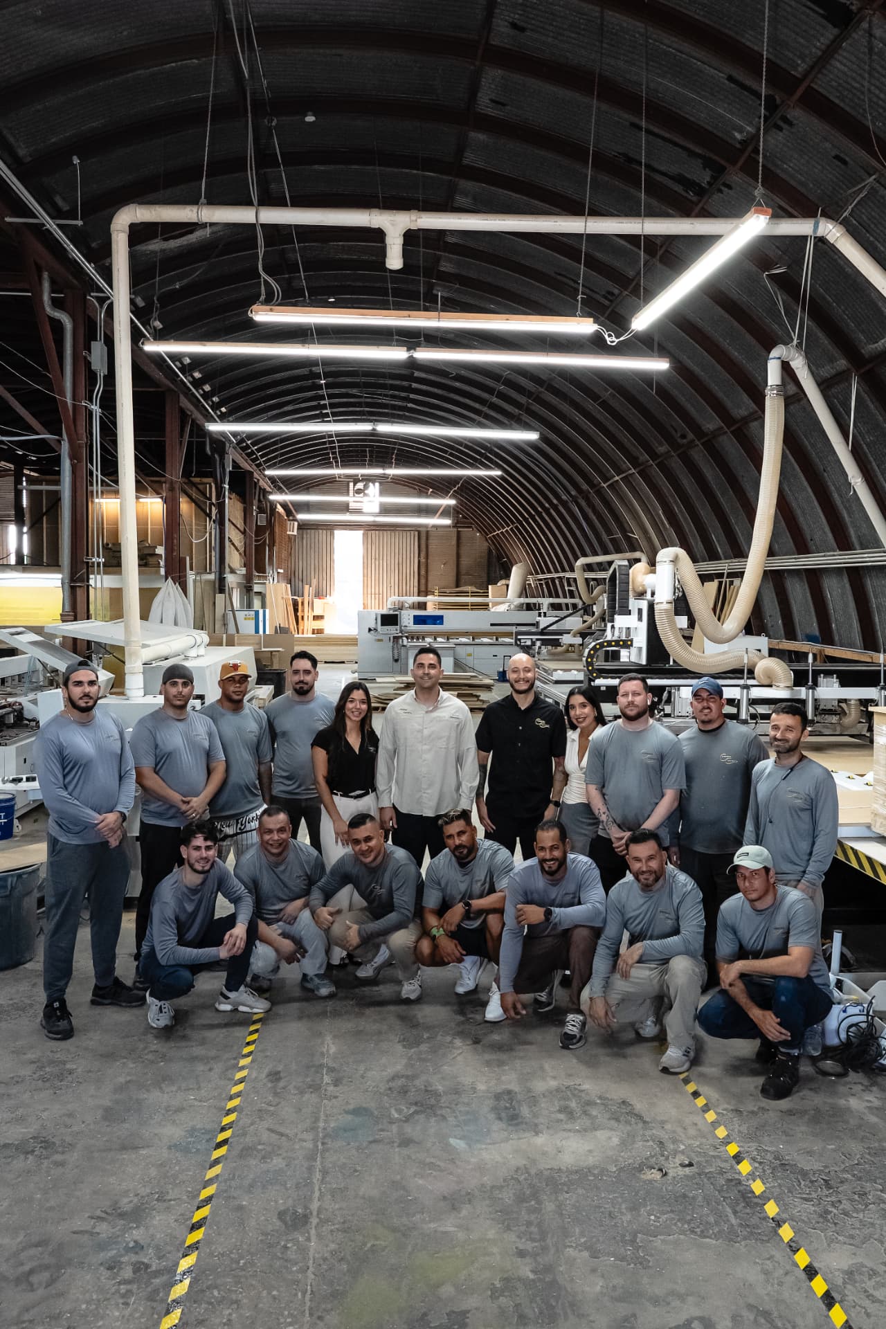 The Cabrera Cabinets team inside their Tampa factory